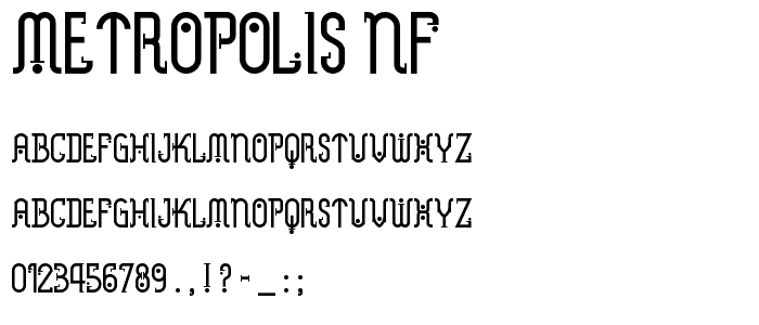 Metropolis NF font